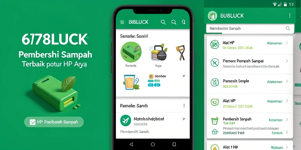Antarmuka bersih dengan fitur Pembersih Sampah yang efisien.