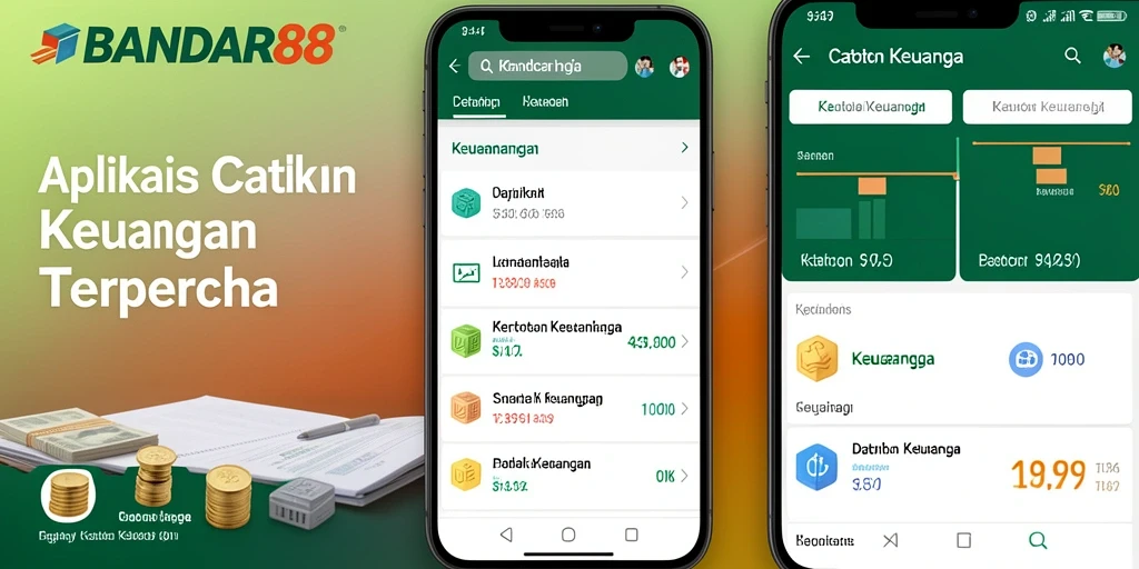 Antarmuka aplikasi Catatan Keuangan BANDAR88 yang intuitif