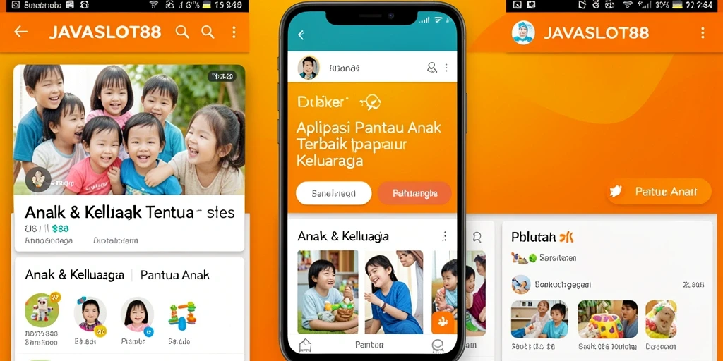 Tampilan antarmuka aplikasi JAVASLOT88 yang intuitif dan menarik bagi anak.