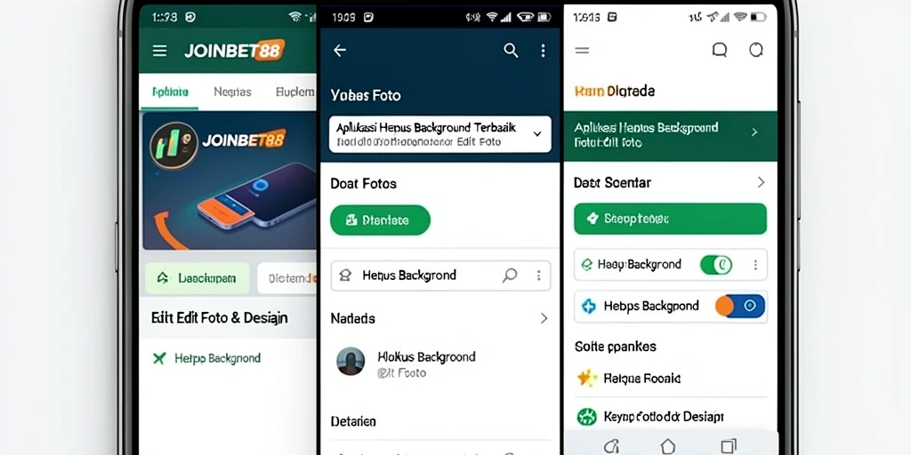 Tampilan antarmuka JOINBET88 dengan fitur Hapus Background yang sederhana dan efisien.