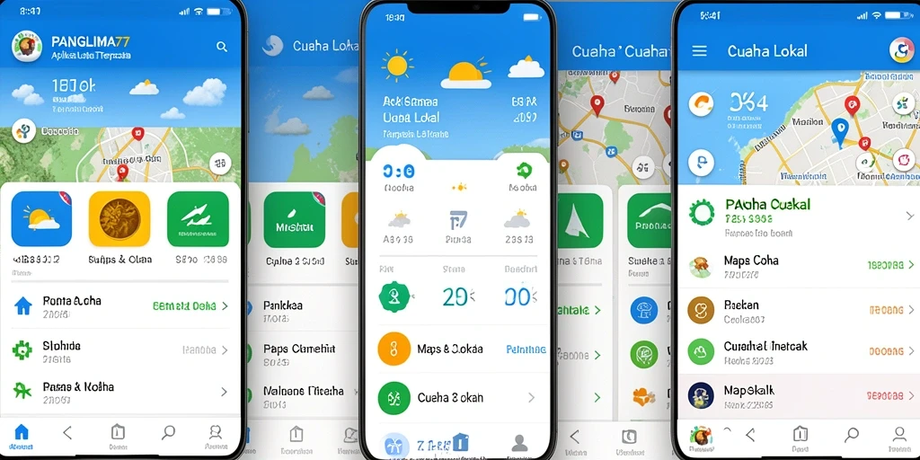 Tampilan antarmuka cuaca yang informatif dari PANGLIMA77.