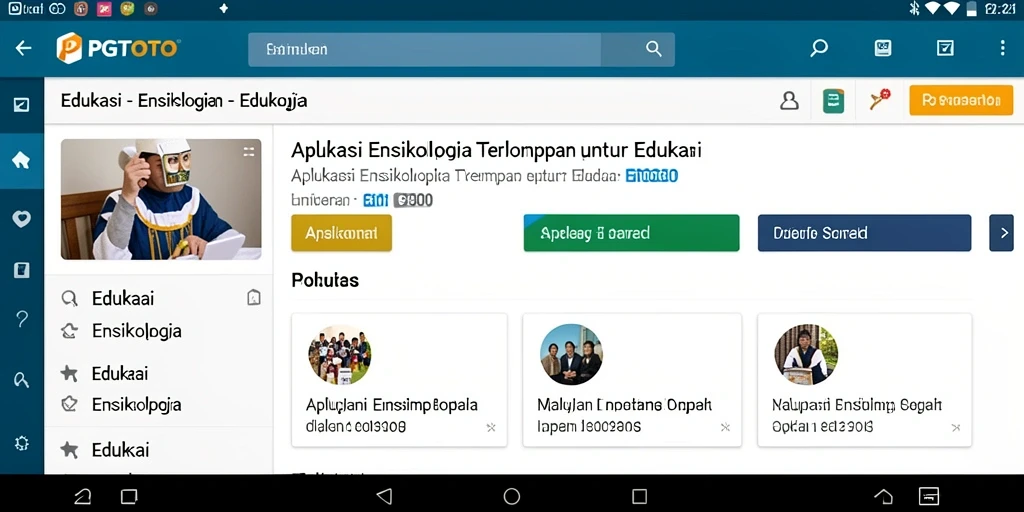 Tampilan antarmuka PGTOTO yang menarik dan informatif.