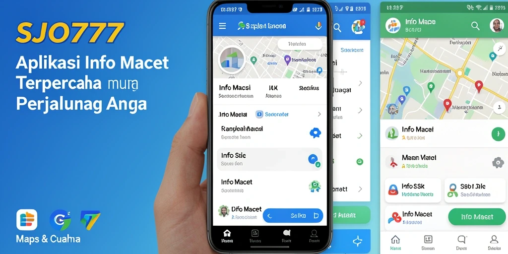 Tampilan antarmuka aplikasi SJO777 menampilkan informasi lalu lintas terkini secara jelas.