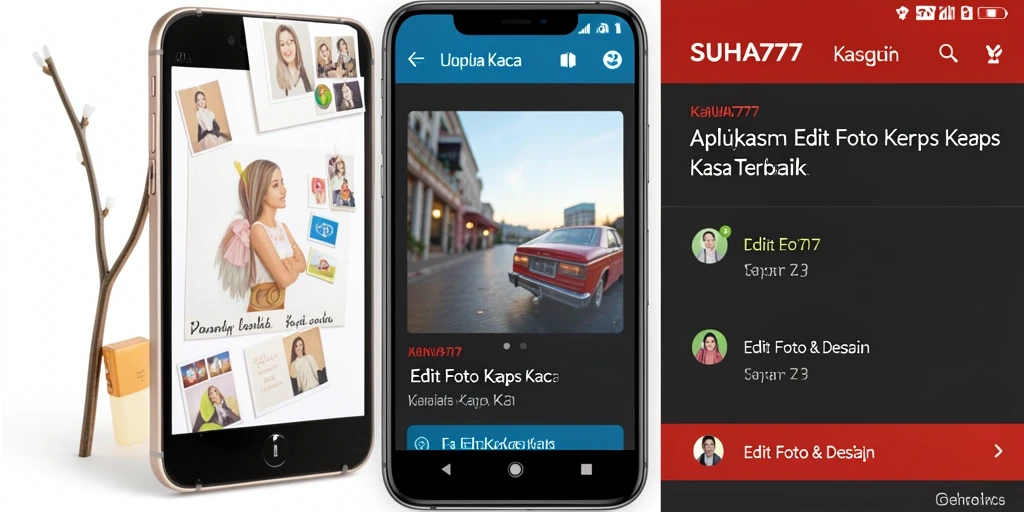Tampilan antarmuka aplikasi SUHU777 untuk edit foto kertas kaca.